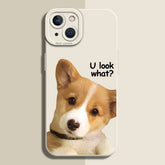 Cute Puppy Silicone Case for iPhone Series